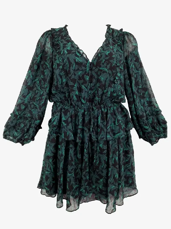 Wayne Cooper Dark Leafy Forest Fairy Dress Size 16