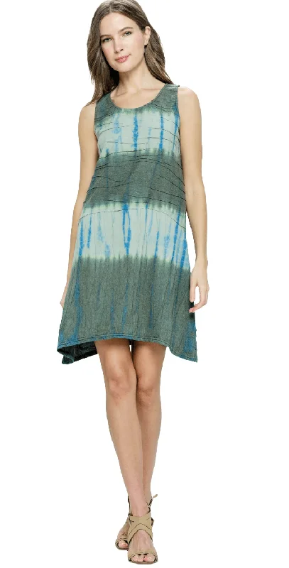 Yak Yeti textured Tie Dye Dress