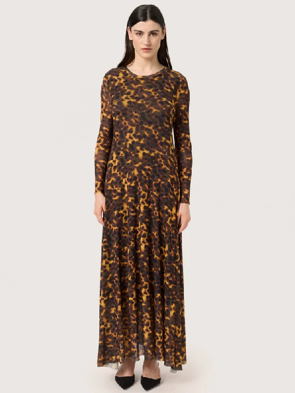 Soaked in Luxury SLKerrie Arine Dress Tortoise Print Tunics Fashionable trendy