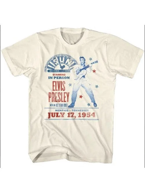 Concert Poster Tee Houndstooth Herringbone Solid