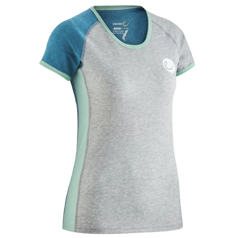 Edelrid Womens Ascender Tee II Polka Dot Checkered Tartan
