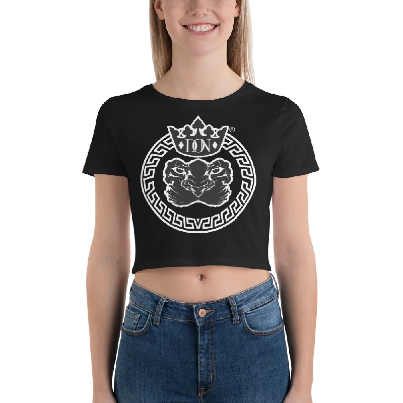 Official DON Women’s Crop Tee Terry Blend Velvet Blend Canvas Blend