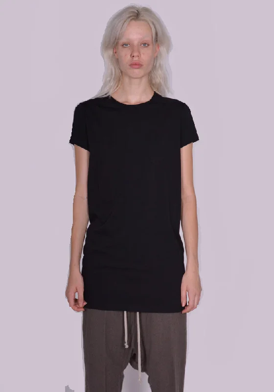 RICK OWENS WOMEN RP02C1203 JA 09 LEVEL T-SHIRT BLACK