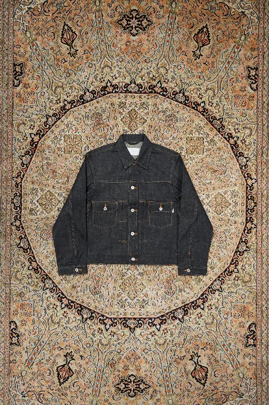 RIGID DENIM JACKET TYPE2 (RIGID INDIGO) Front Pockets Side Pockets Patch Pockets