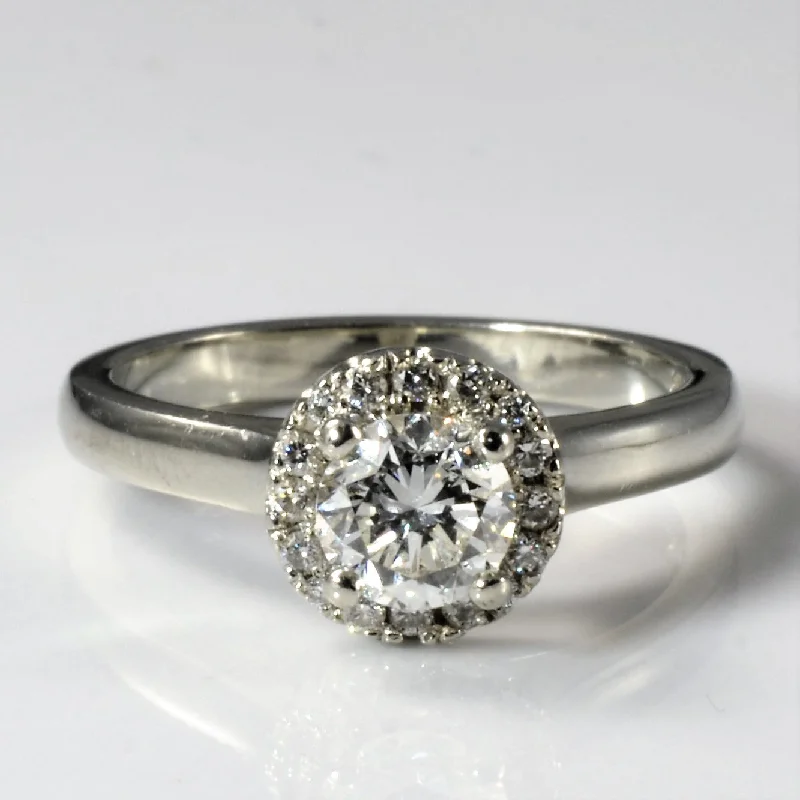Limited-Time Jewelry Sale – Elegant Styles At Less Cathedral Solitaire Halo Engagement Ring | 0.76 ctw, SZ 6.5 |
