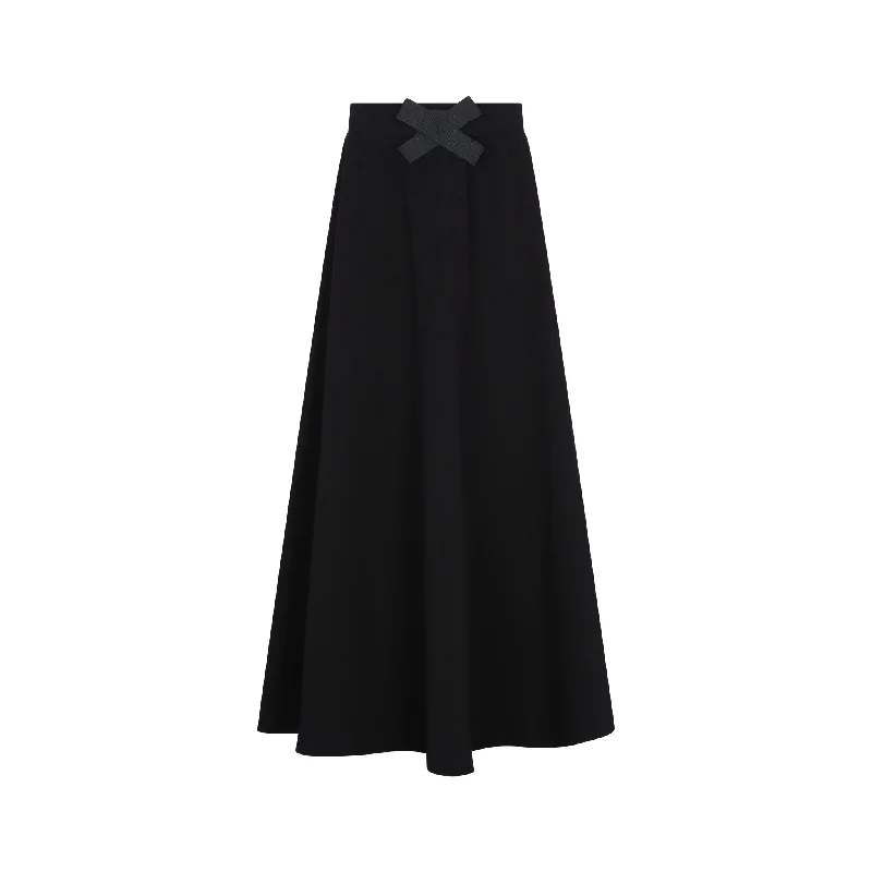 Black Maxi Skirt Feminine Lace Shorts