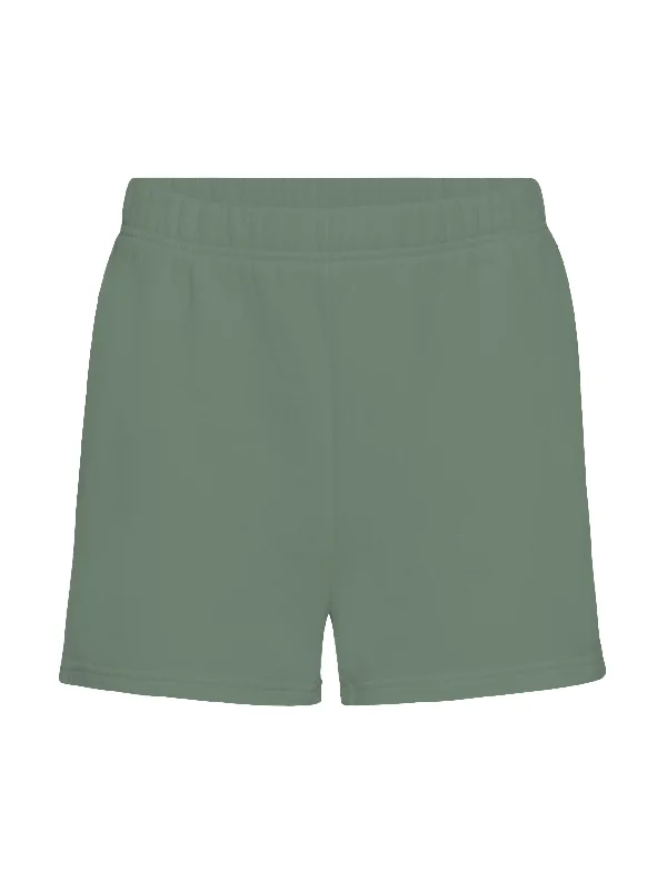 The Cozy Short - Loden Forest Pleated Work Shorts