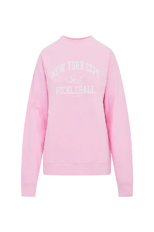 First Port x LoveShackFancy New York City Pickleball League Crew Neck Chic Relaxed Fit