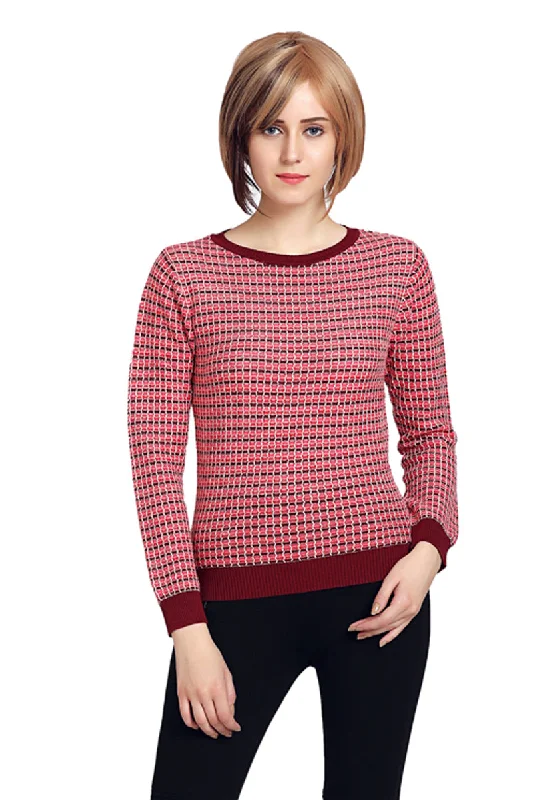 Striped Casual style Pullover Chunky Cable Knit