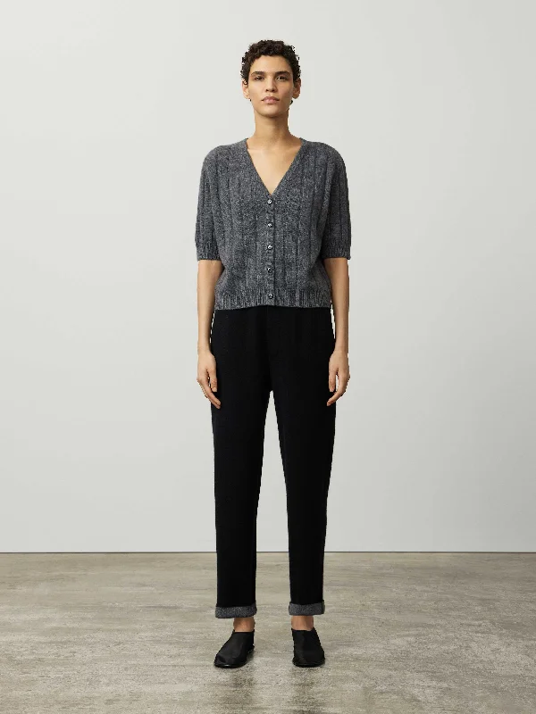 The Idun Cardigan Elegant High-Neck Knit