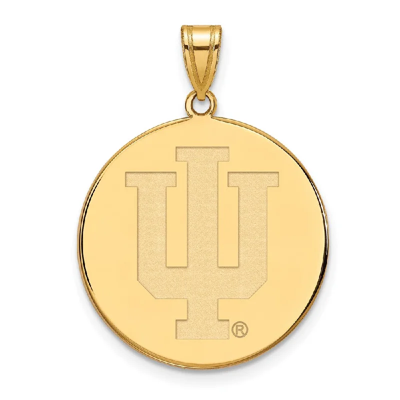 Jewelry Flash Sale – Stylish Designs At Unbeatable Rates 14k Yellow Gold Indiana U XL Disc Pendant