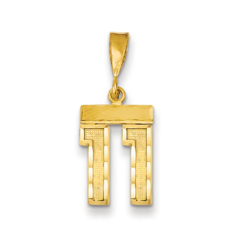 Huge Savings On Timeless Jewelry Collections 14k Yellow Gold, Varsity Collection, Small D/C Pendant Number 11