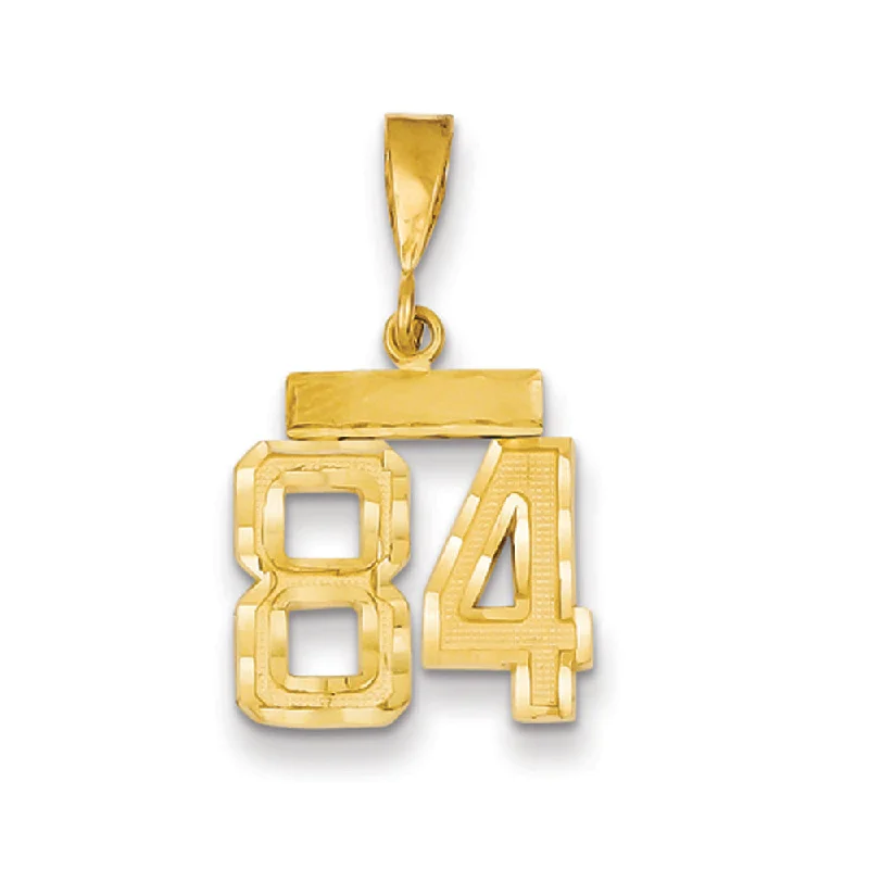Make Your Outfit Shine With Discounted Jewelry 14k Yellow Gold, Varsity Collection, Small D/C Pendant Number 84