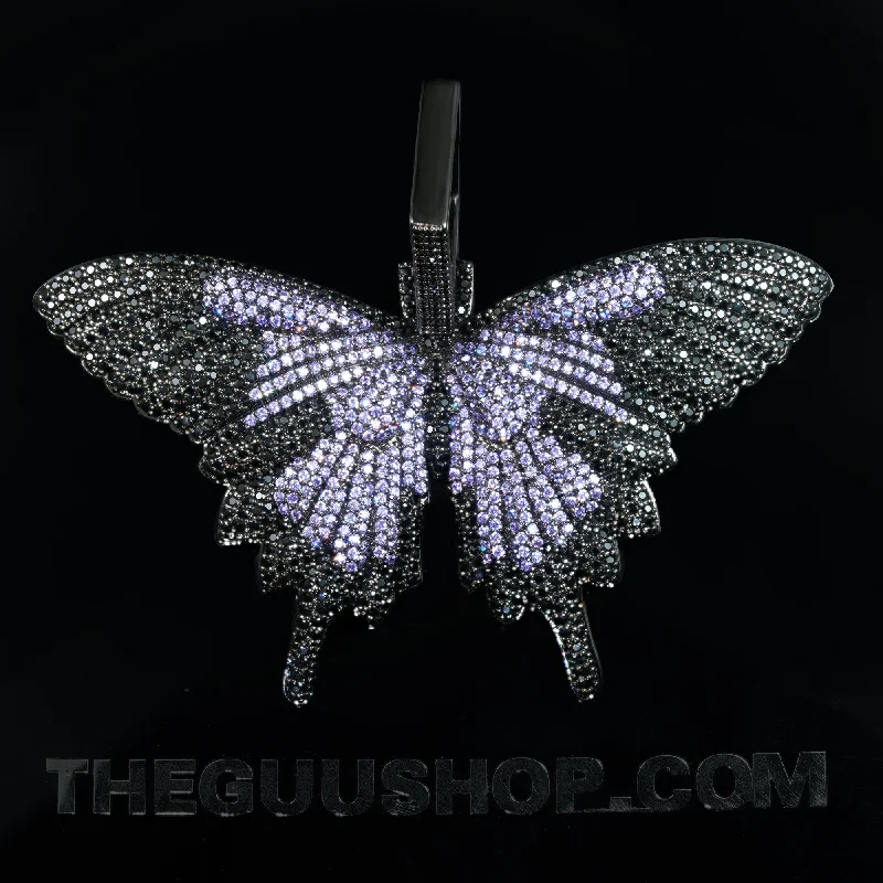 Last Chance To Shop High-End Jewelry At Markdown Prices 18K Gold-Plated Micro-inlay AAA CZ Butterfly Pendant Necklace